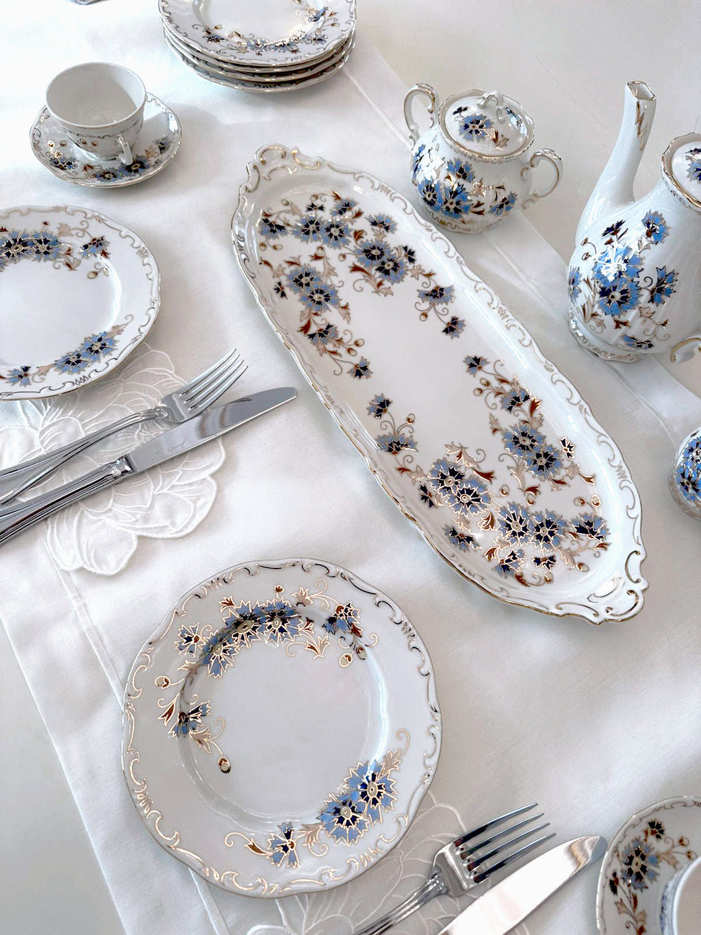 Cornflower Sandviç Servisi Takımı