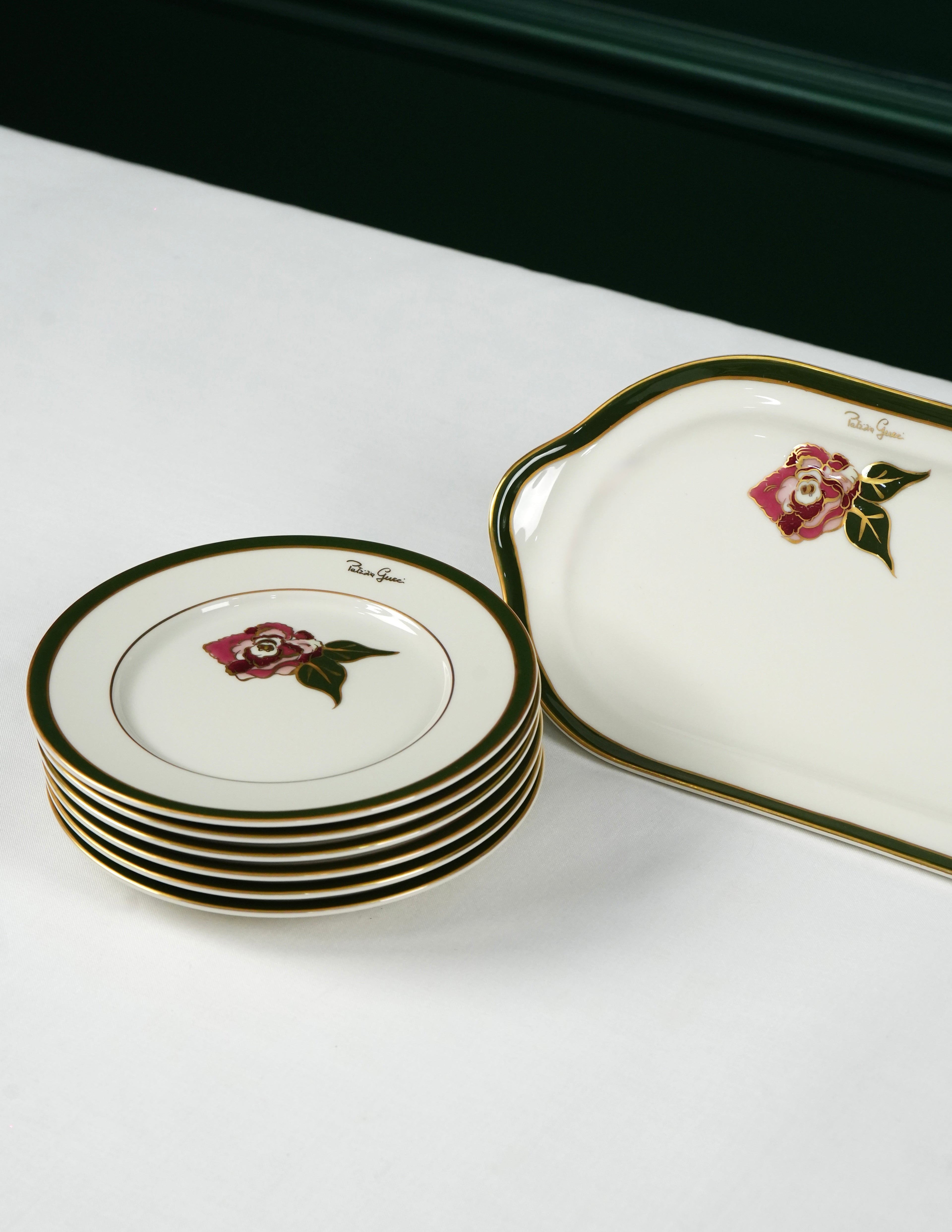 Patrizia Gucci Rose Sandviç Servisi Takımı