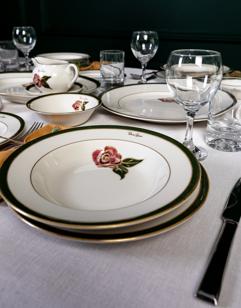 Patrizia Gucci Rose Çorba Tabağı